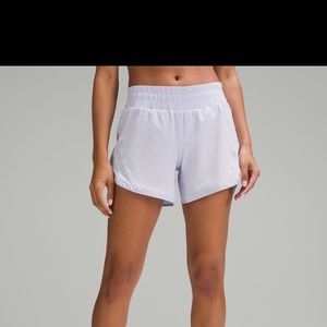 Lululemon Track That Mid-Rise Short 5" in pastel blue